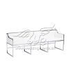Steel Wedding Sofa Silver Stainless Steel Settee
