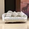 Marriage Hall Sofa Design White Velvet Soft Seat