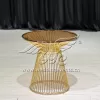 Modern Glass Coffee Table Gold Iron Gilded Base