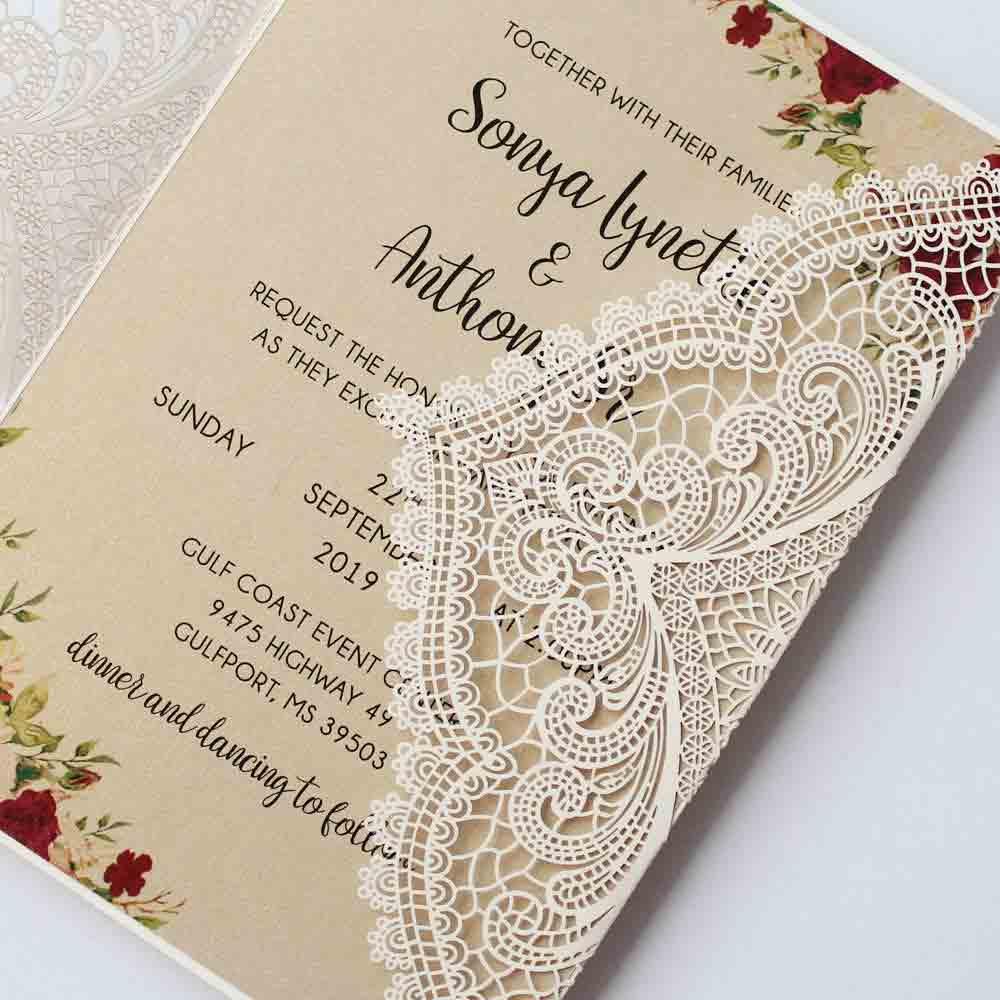 Vintage-inspired Wedding Invitations