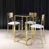 Square Cocktail Table Gold Frame With Mirror Glass