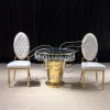 Cake Table With Crystal Round Display Table