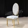 Luxury King Chair Oval Shape High Back With Fluff Button