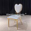 Heart Shape Chair Upholstered Leather Seating