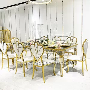 Leather Metal Dining Chair
