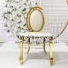 Vip Chair For Marriage Gold Stainless Oval Back