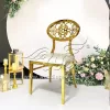 Chairs For Wedding Hall Hollow Carved Backrest