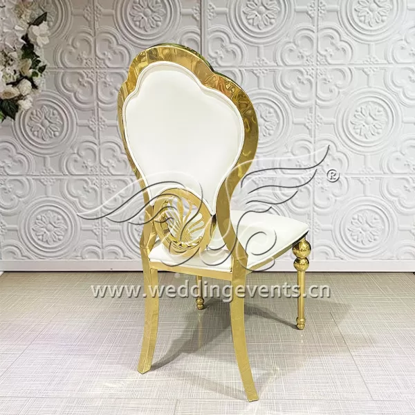 White And Gold Wedding Chairs