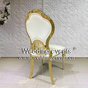 White And Gold Wedding Chairs