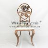 Chair For Party Rose Pattern Carved Back