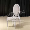 Aluminum Banquet Chairs Oval Back Stackable Seating