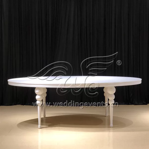 White Oval Dining Table