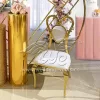 Cheap Party Event Chair With White Leather Cushion