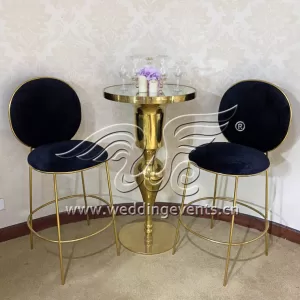 Round Metal Cocktail Table