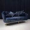 Wedding Guest Sofa All Black Velvet for Events