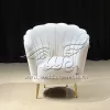 Sofa for Marriage Hall White Velvet Single Seating