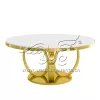 Circle Dinner Table White MDF Top for Weddings