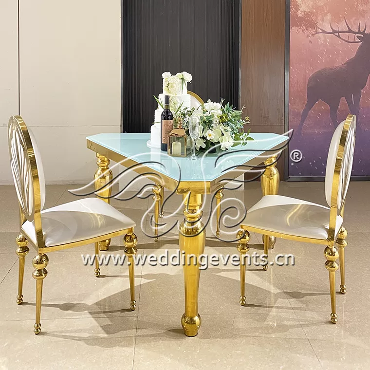 Ultra-white Glass Dining Table