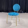 Velvet Party Chair Lake Blue Elegant for Events