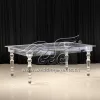 Acrylic Dinning Table Rectangle Shape for Wedding Guest