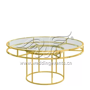 Round Glass Dining Table Set