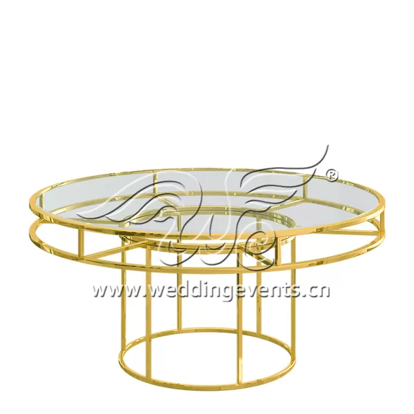 Round Glass Dining Table Set