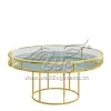 Round Glass Dining Table Set Match Different Material Tops