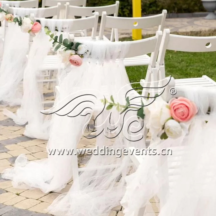 How To Decorate Folding Chairs For A Wedding