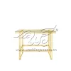 Banquet Table Size Customized Metal Frame Glass Top