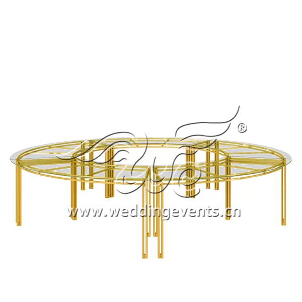 Serpentine Glass Table Top
