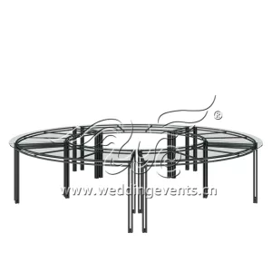 Serpentine Glass Table Top