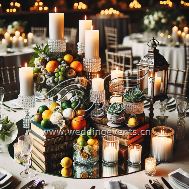 Wedding Table Centerpieces Without Flowers
