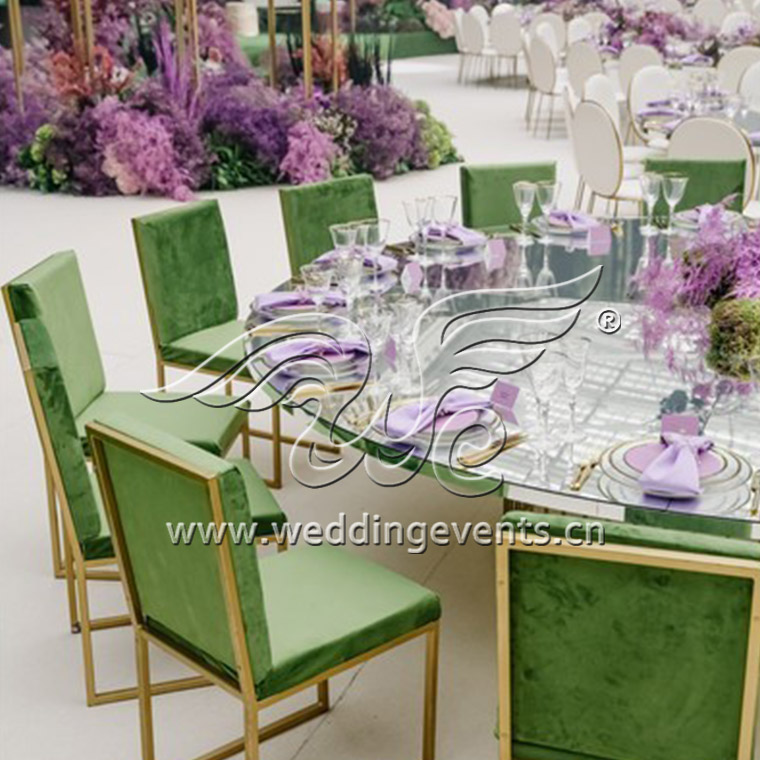 A Green And Purple Glamorous Wedding Venue
