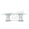 Glass Dining Table for 6 New Style Dinner Furniture