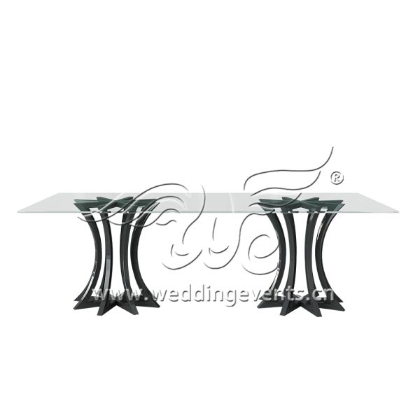 Glass Dining Table for 6