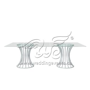 Gold Glass Dining Table