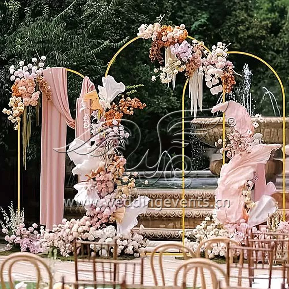 How to Decorate a Wedding Arch with Fabric
