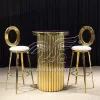 Cocktail Table Sets Metal Base Bar Pub Furniture
