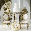 Restaurant Seatings Round Back With Diamond Decoration