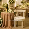 Velvet Banquet Chair Curved Back for Wedding Party