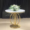 Event Cake Table with Arc Line Design Metal Base