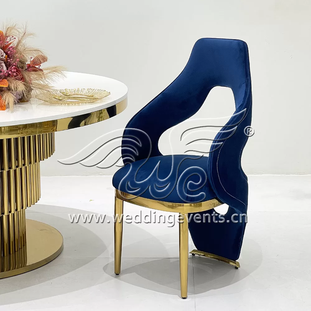 Royal Blue Throne Chair