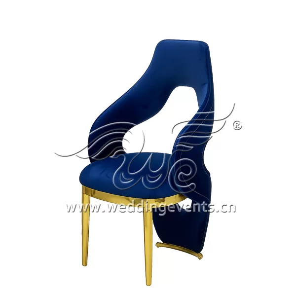 Royal Blue Throne Chair