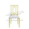 Antique Dining Chair with Customized Metal Back