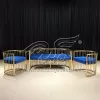 Sofa for Wedding Reception Stainless Steel Three Piece Set
