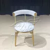 Gold Metal Wedding And Event Chair with Velvet Cushion