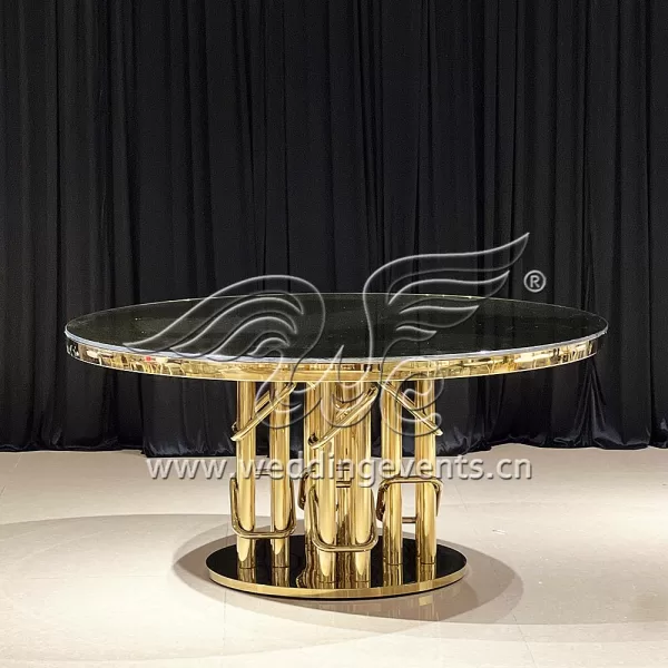 Gold Metal Wedding and Event Table