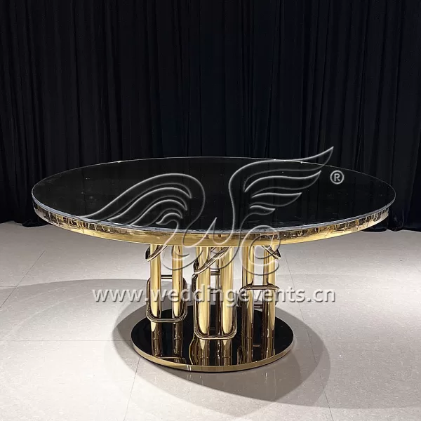 Gold Metal Wedding and Event Table