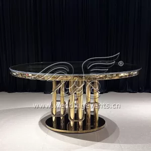 Gold Metal Wedding and Event Table