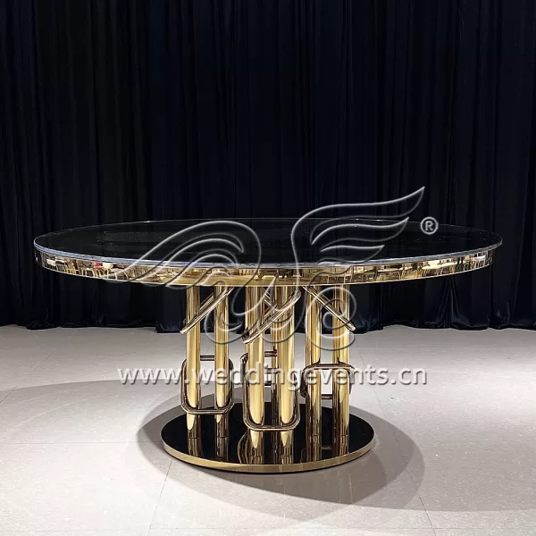Gold Metal Wedding and Event Table